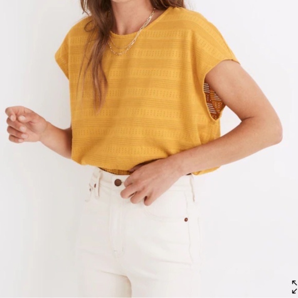 Madewell Mustard Short Sleeve Tee